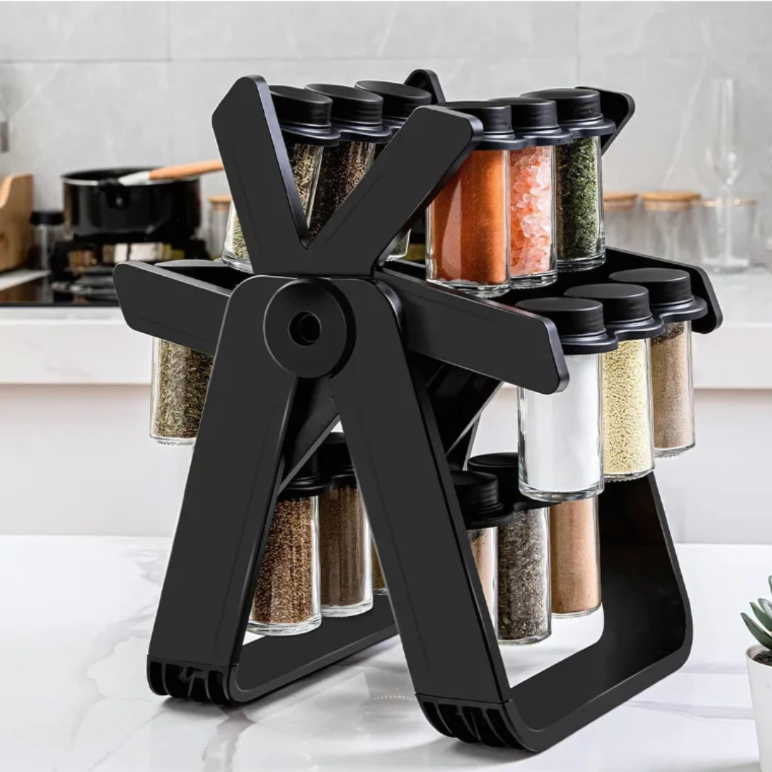 Rotating Condiment Rack | Accessible and Stainless Steel